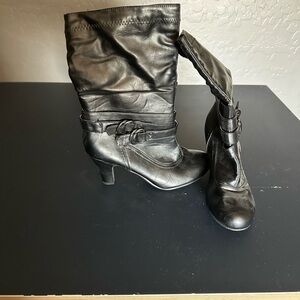 Women's Black Leather Boots